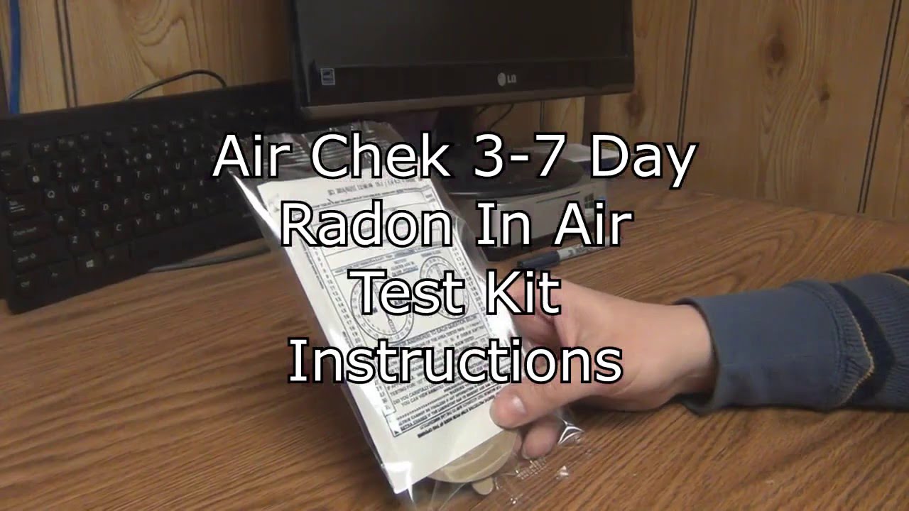 Air Chek 3-7 Day Radon in Air Test Kit Instructions
