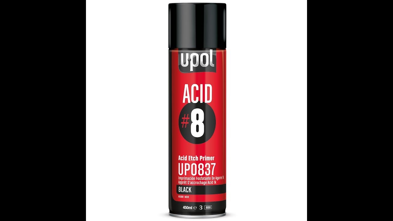 Кислотный травильный грунт ACID#8 в аэрозоле - UP0741V, UP0776, UP0837