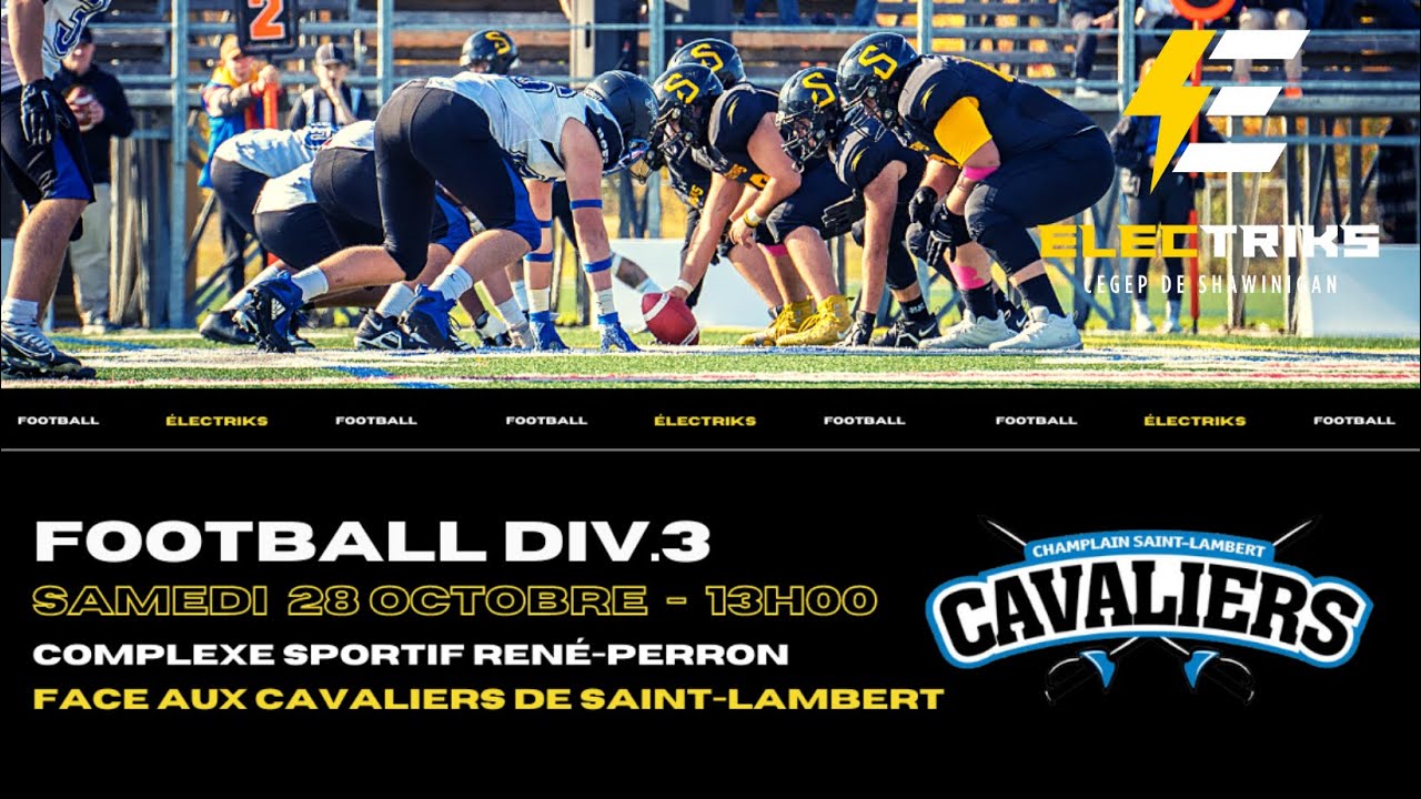 RSEQ D3 Football 🏈 Ch.-St-Lambert @ Shawinigan [2023-10-28]