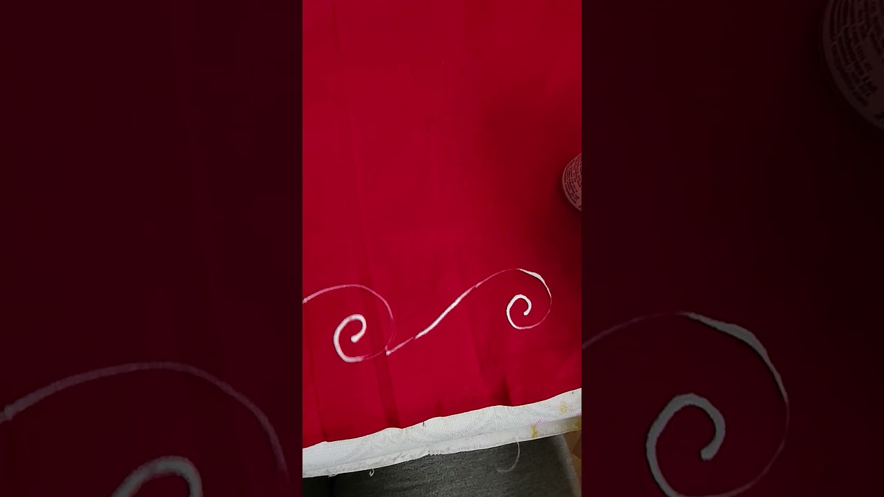 #latest #music #hobby #fabric #painting #red #diy #saree