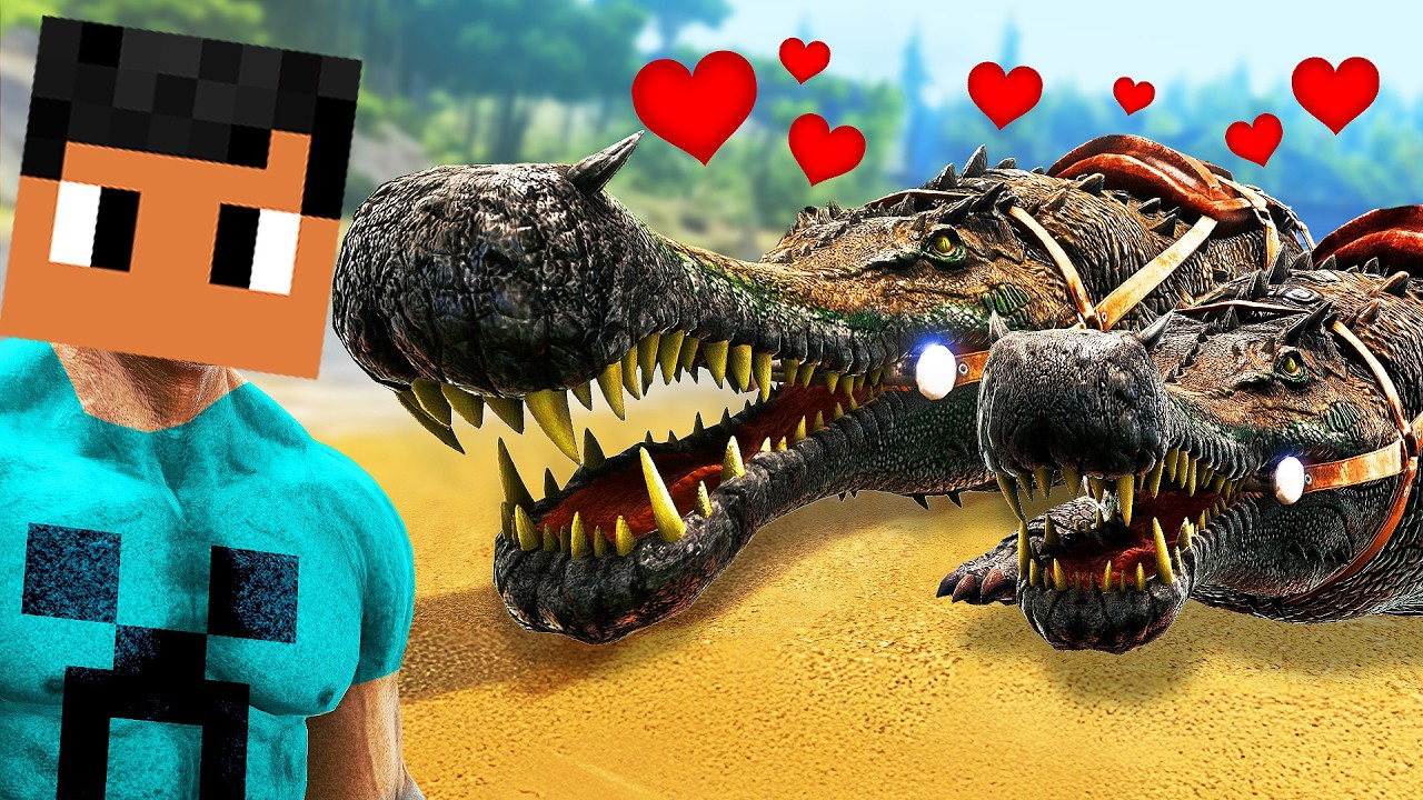 Como eu DOMEI um CASAL DE CROCODILO IMPERADOR ARK SURVIVAL