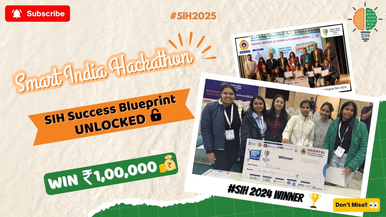 Smart India Hackathon 2025 Roadmap 🔥 | SIH Finale 2024 | Step-by-Step Explanation SIH 2025