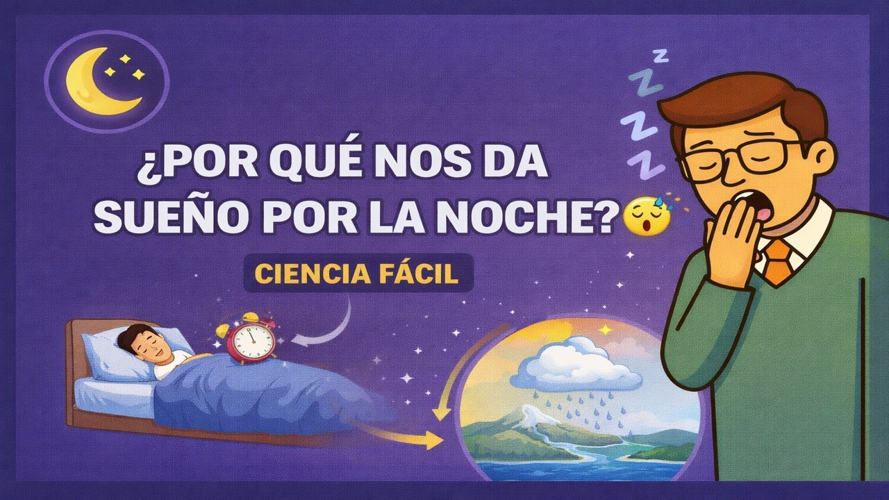 ¿POR QUÉ NOS DA SUEÑO POR LA NOCHE? 😴 CIENCIA FÁCIL