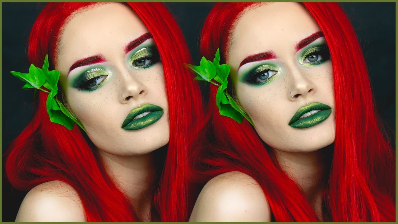 GLAM POISON IVY HALLOWEEN MAKEUP : ASHTOBERFEST DAY 20/31| atleeeey