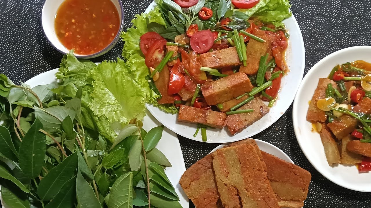 Cách làm chả mì căn.! đậu gà.chế biến ba món ăn.