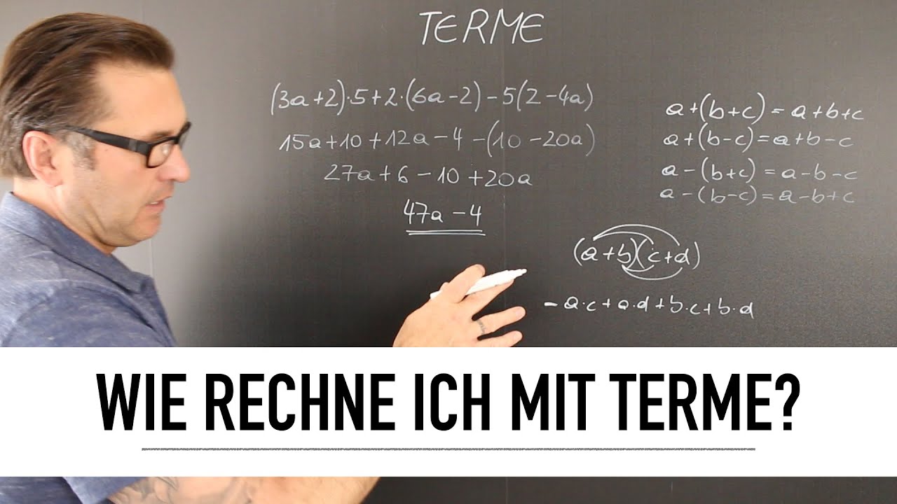 Wie rechne ich mit Terme? | Addition, Subtraktion, Multiplikation & Division von Terme |