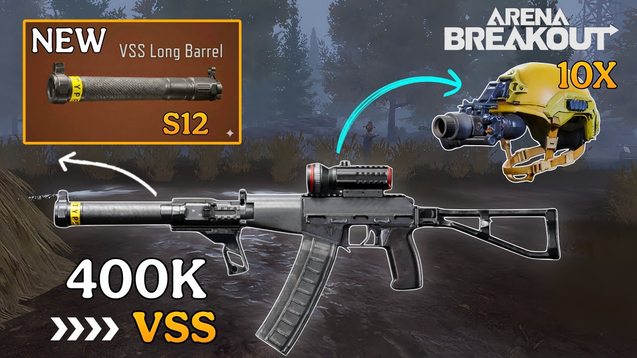 Using The New Expensive VSS Long Barrel 🔥 | Solo vs Squad | Arena Breakout 