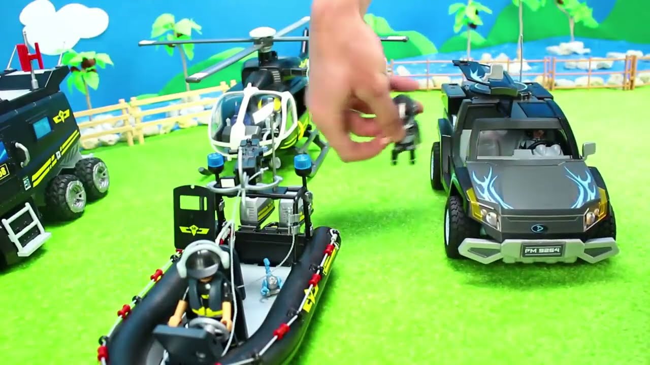 🚔Playmobil SEK Spezialeinsatzkräfte🚔Alle Fahrzeuge & Figuren | Großes Spielzeug Unboxing für Kinder