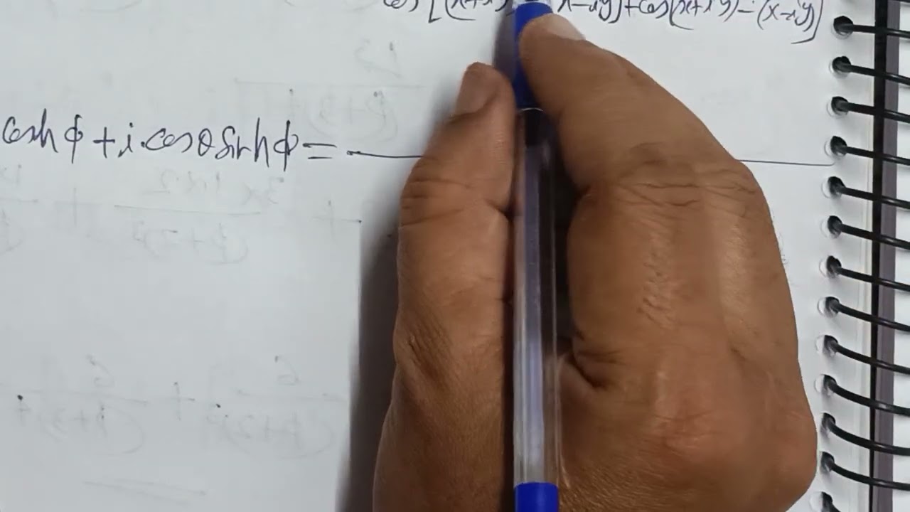 If sin(θ+iϕ)=tan(x+iy) , prove that tanθ/tanhϕ=sin2x/sinh2y