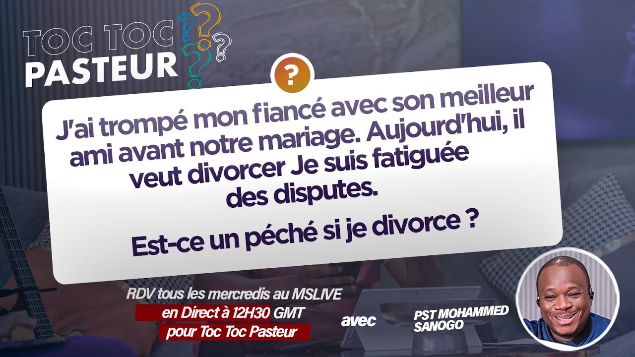 Est-ce un péché si je divorce parce que mon mari n'arrive pas à me pardonner mon infidélité ?