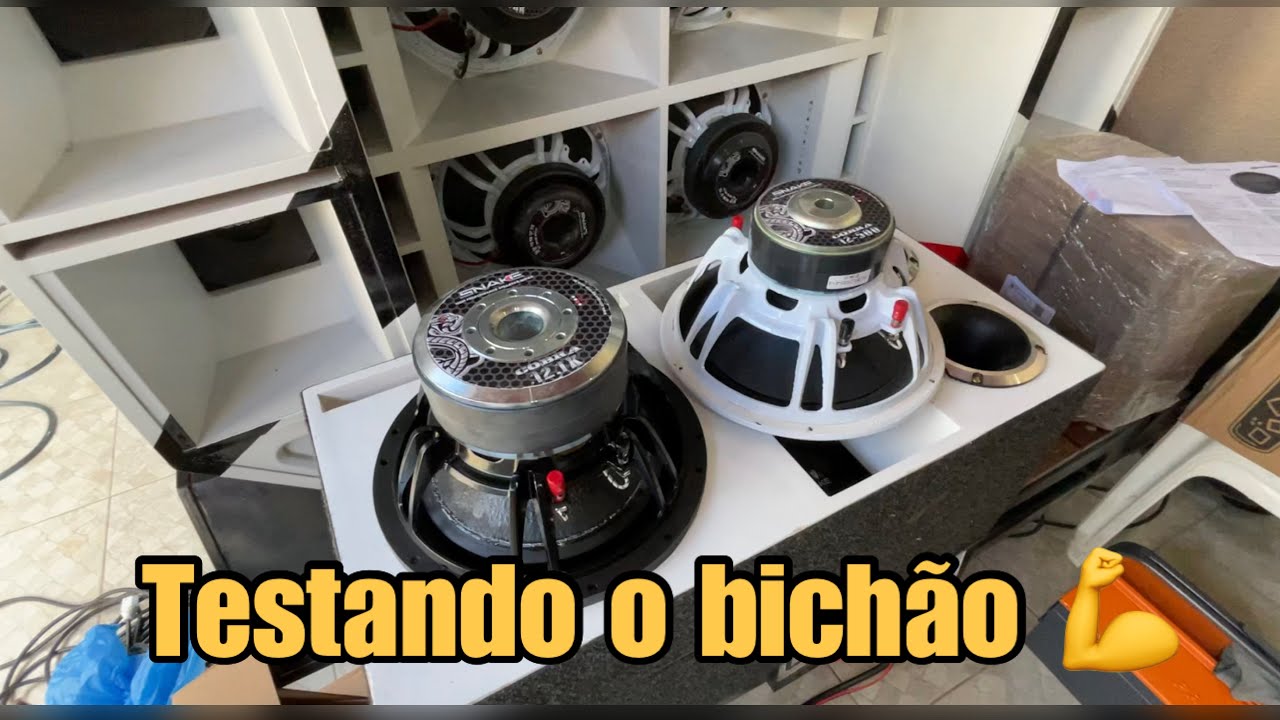 Esse vai destruir meu carro - Colando Novo Sub da Snake 12.1k 1100rms