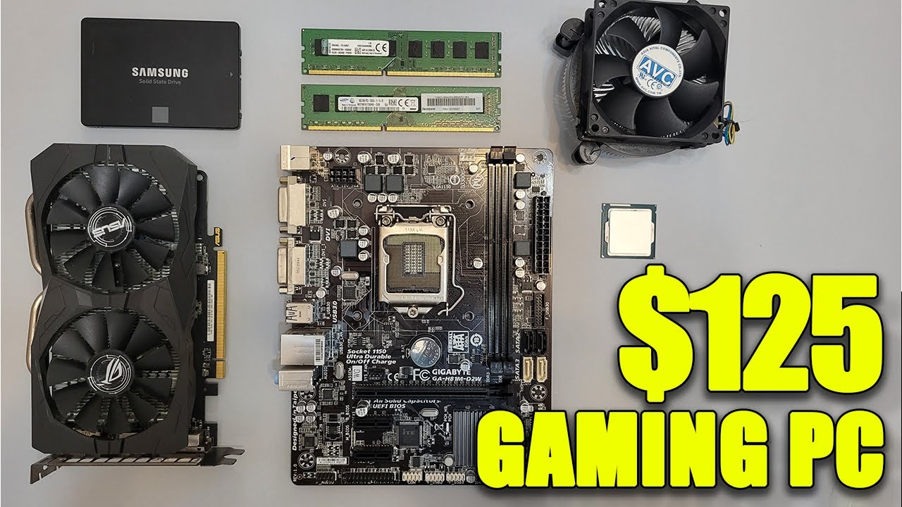 I5 4440 + RX 460 4GB | 125$ Low Budget Gaming PC Build | 4K