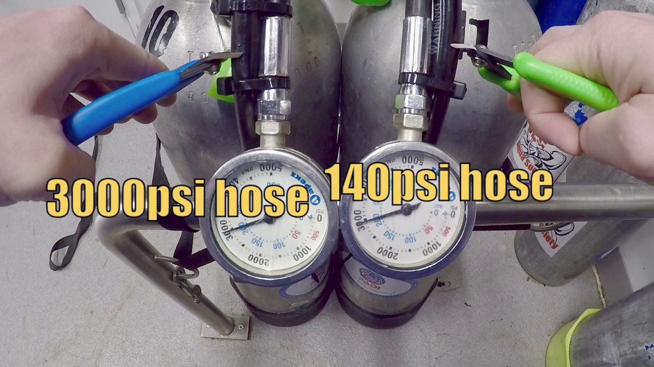 Scuba Diving Hose Rupture High Pressure vs Low Pressure