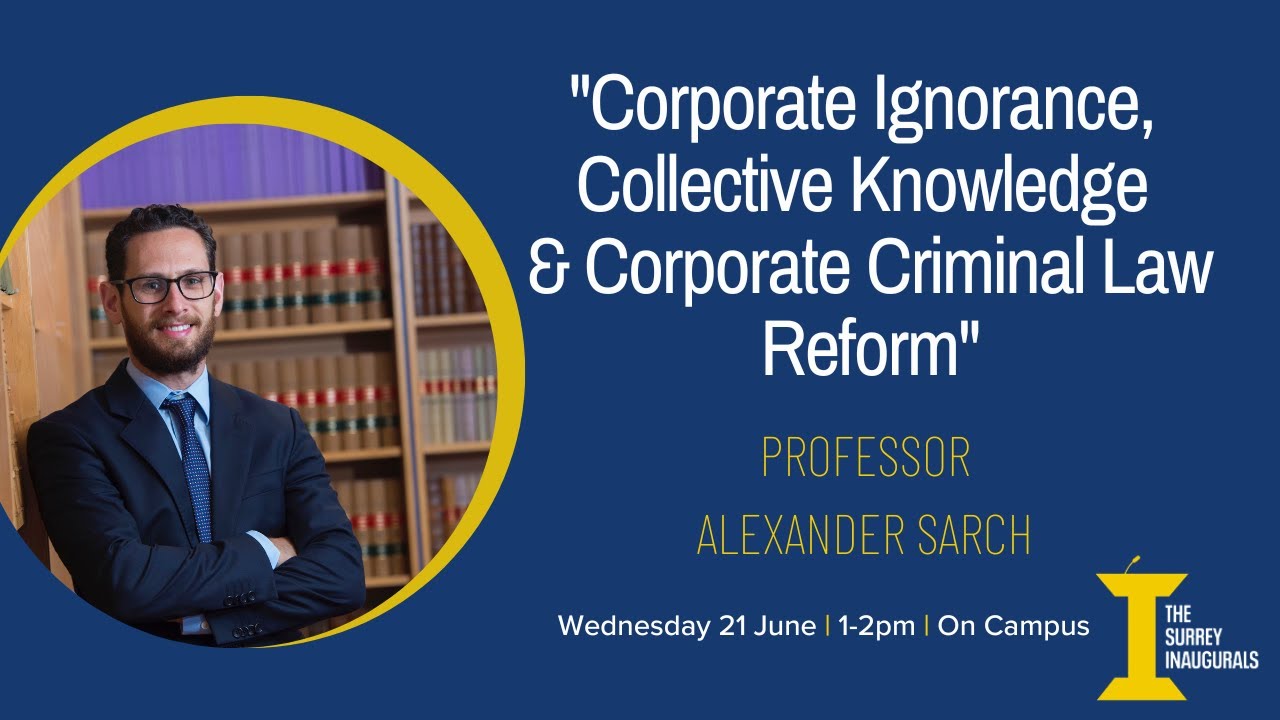 Corporate Ignorance, Collective Knowledge & Corporate Criminal Law Reform