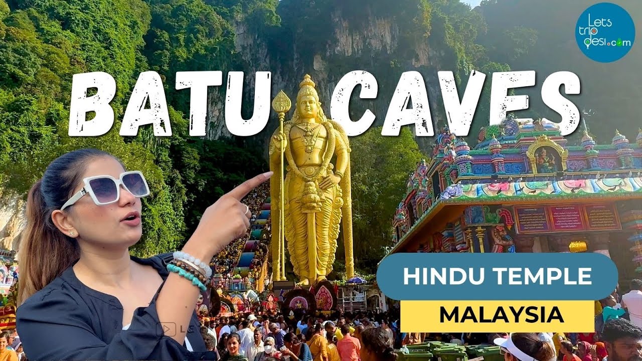 Batu Caves Visiting Hindu Temple in Malaysia In Pongal season