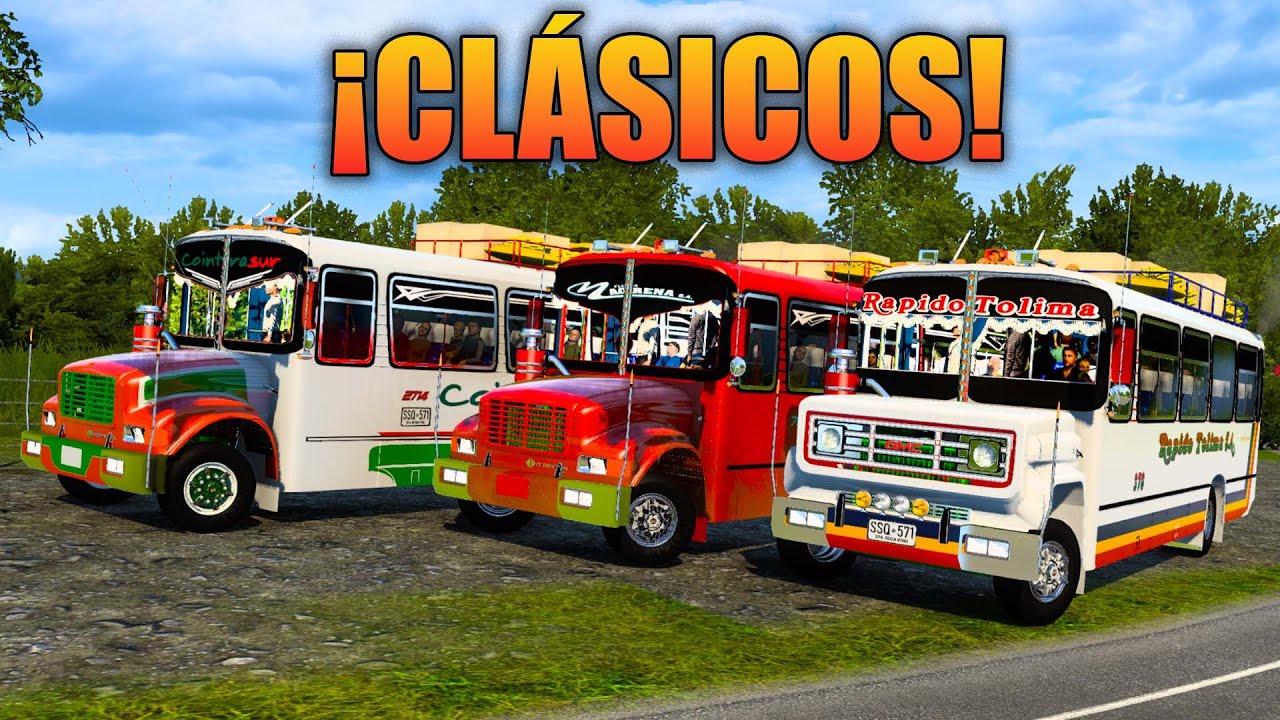 ¡BUSES CLÁSICOS RODANDO POR COLOMBIA! | American Truck Simulator