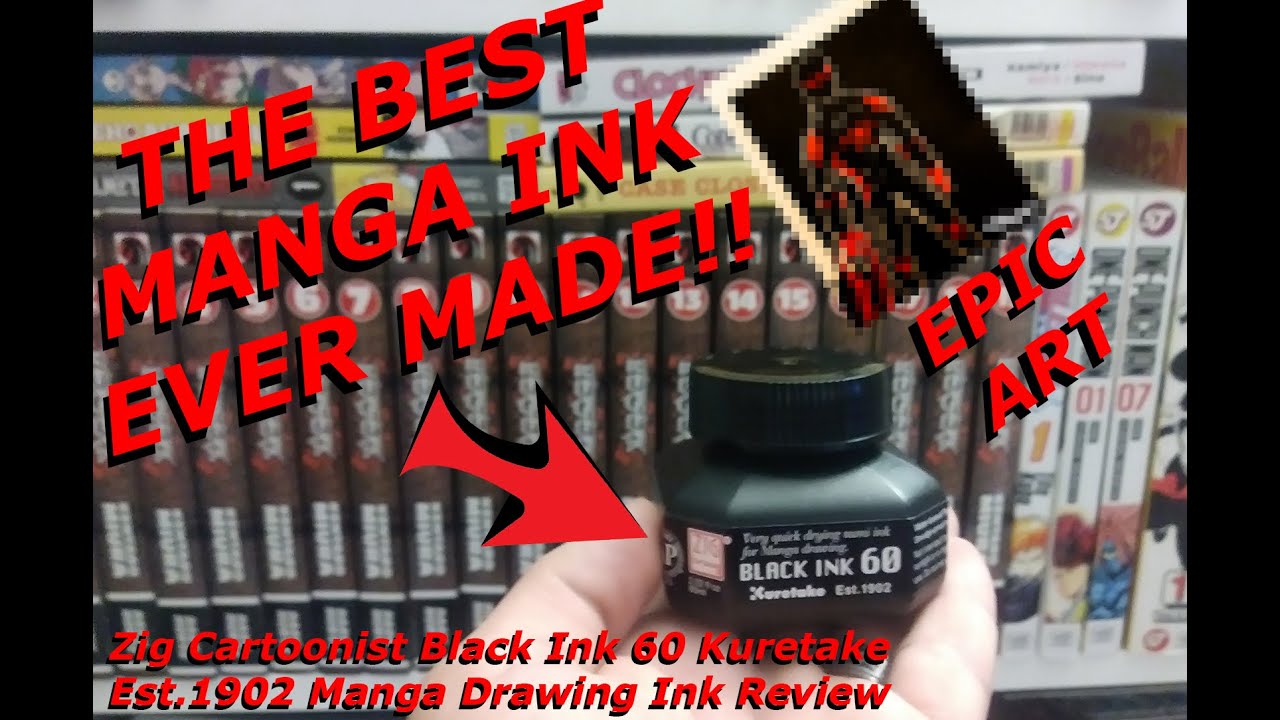 Zig Cartoonist Black Ink 60 The Best Manga Drawing Ink Ever Review