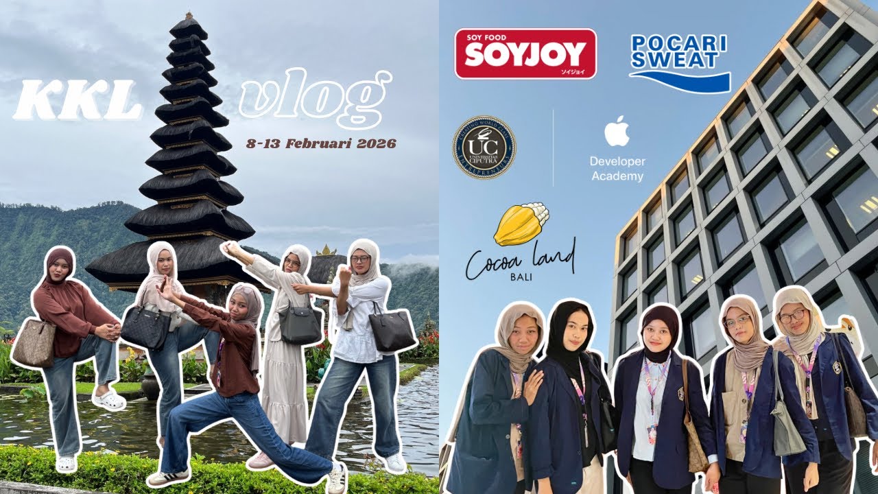 KKL Vlog Surabaya-Bali 2026 🌴📚🚌| Study Visit, Industry Tour & Friendship Moments