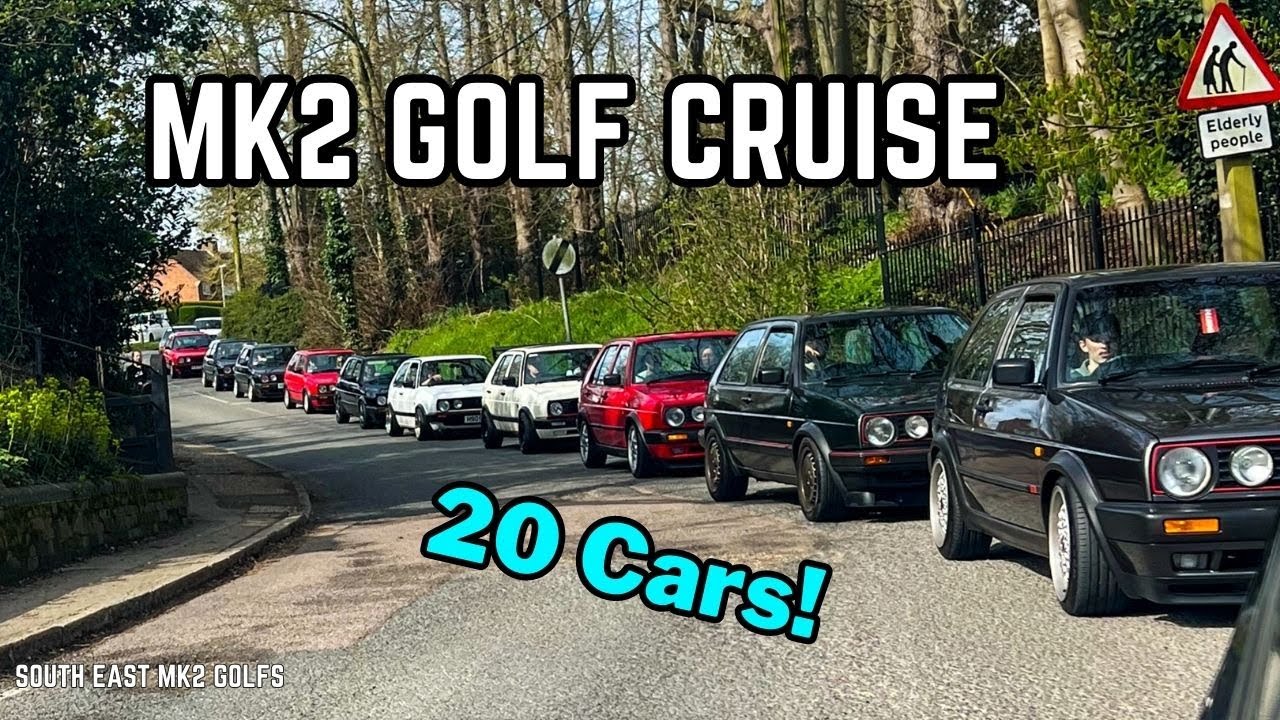 Classic Mk2 Golf CRUISE Event and Meet - A Retro VW Drive Through Essex