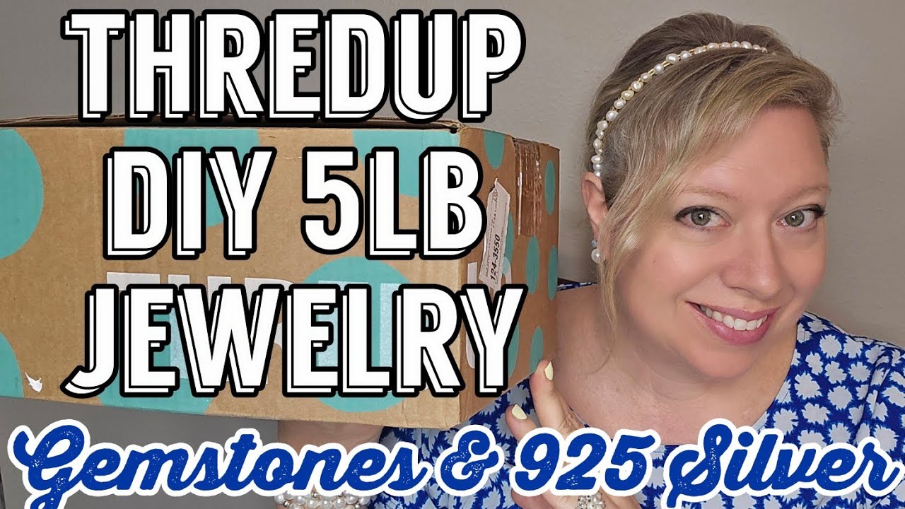 COACH, 925 Silver & Gemstones in this Thredup DIY 5lb Jewelry Jar Rescue Box Unboxing! #jewelryjar