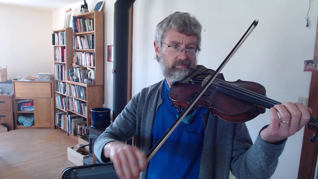 Irish fiddling bowed triplets