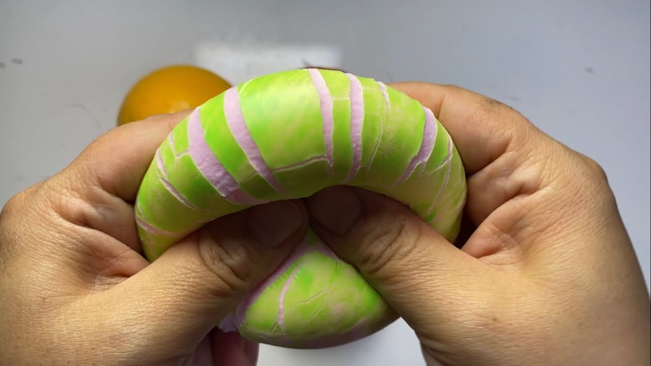 Asmr crush clay #asmr #satisfying #slime 
