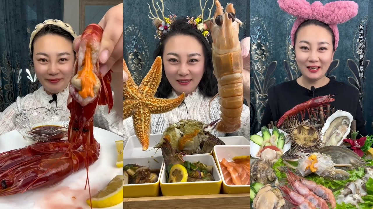 Yummy #390 Seafood 🦐, 🦪, 🐙🤤 🦐🦐. Shrimp  🦐 🦐 Oyster 🦪🦪 ...#mukbang #seafood #food 
