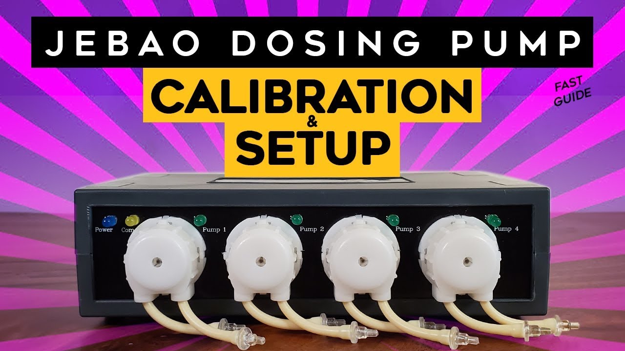 Jebao Dosing Pump CALIBRATION and SETUP