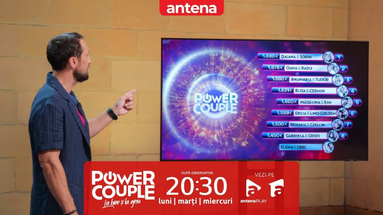 Ce echipă riscă să fie eliminată de la Power Couple România