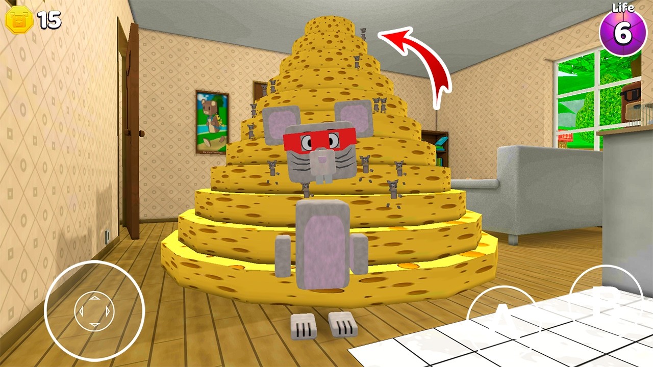 Ninja Mouse and Cheese Pyramid - Super Bear Adventure Gameplay Walkthrough