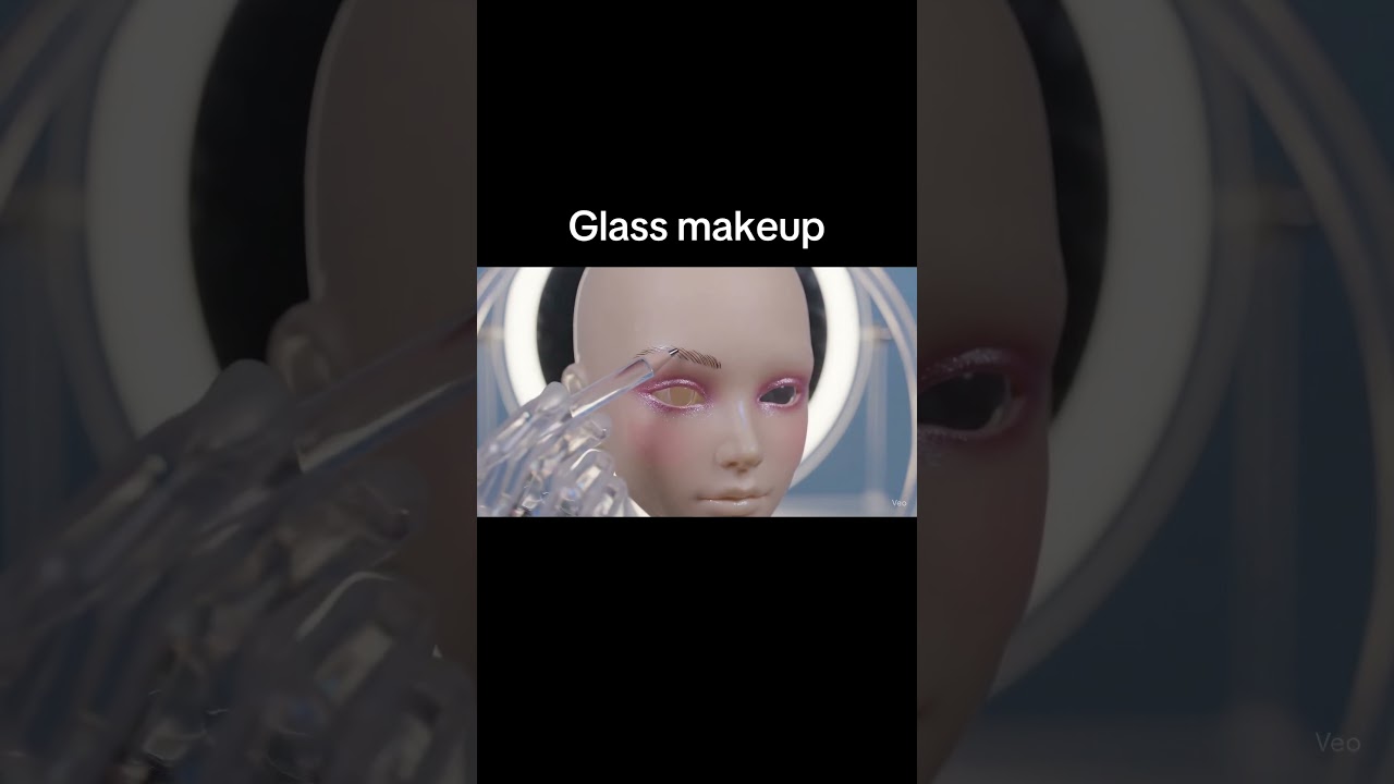 Glass makeup routine 💋 