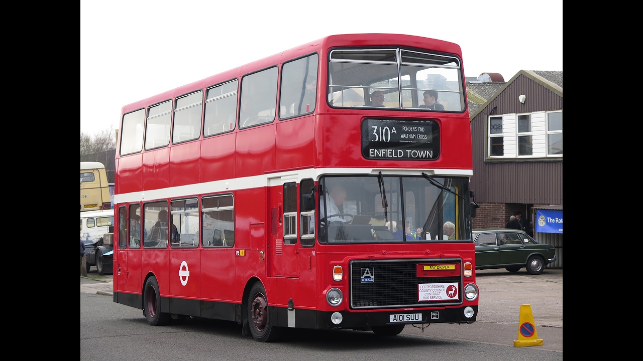 (18/2/2017) London Transport V1 Volvo Ailsa B55 Mk3 (Voith gearbox) A101SUU - AMRTM Buses by Night
