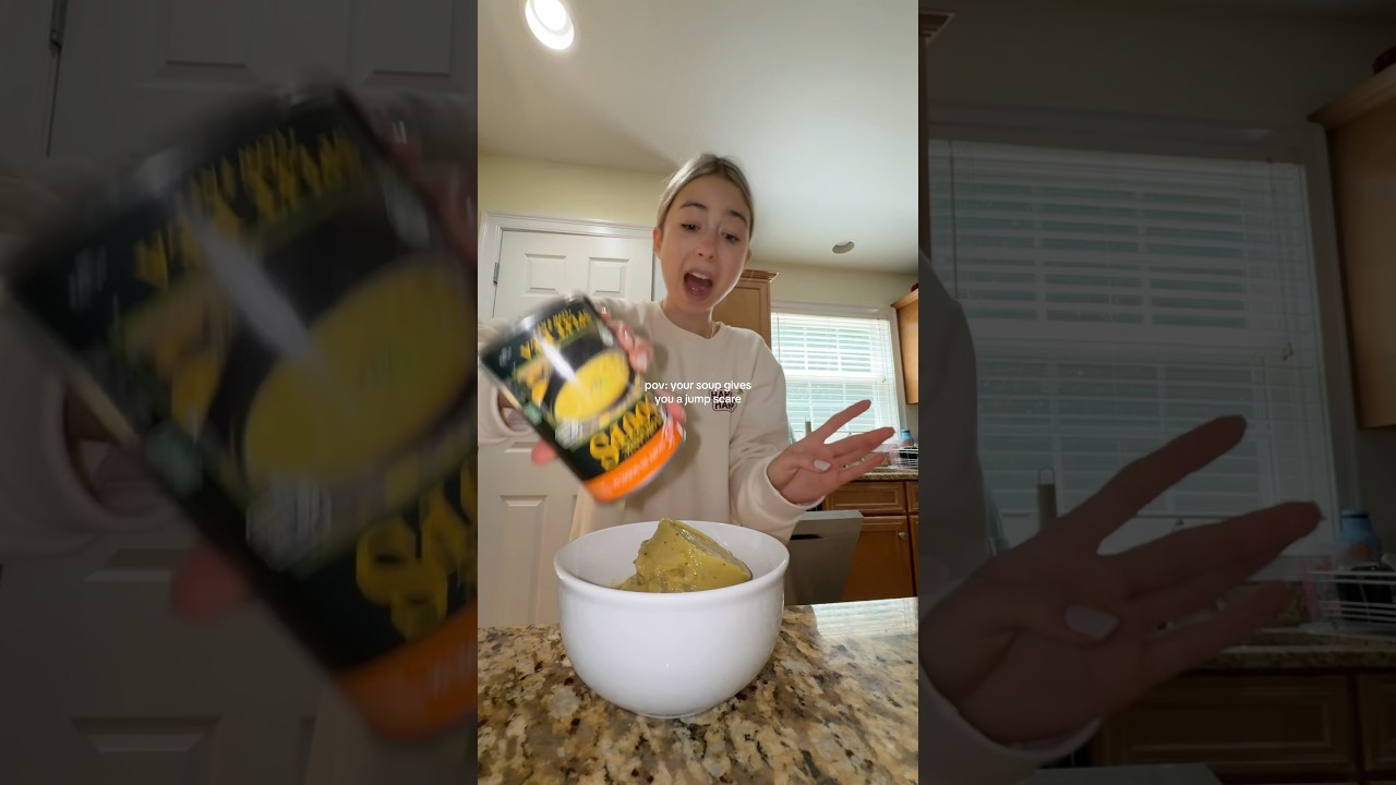 this was a little unsettling to be honest #soup #food #fail #foodfail #cannedsoup #splitpeasoup