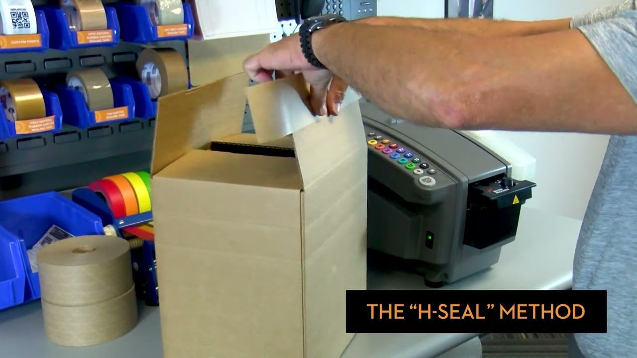 How to Apply Water Activated Paper Tape With a BP555 Dispenser  | Macfarlane Packaging