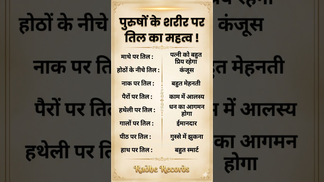 Admi ke til ka mahatva