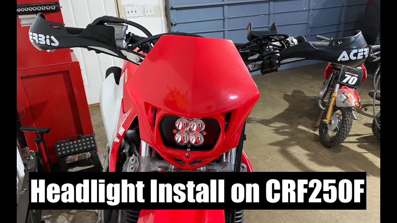 How to install a Headlight on a Dirt Bike | Honda CRF250F
