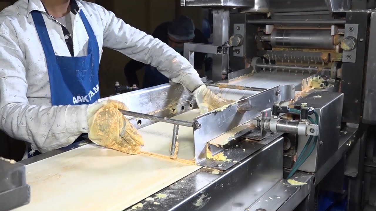 Increíble fábrica de obleas crujientes de chocolate | Visita a la fábrica de obleas