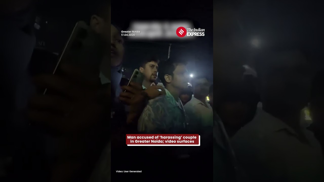 Drunk Man Harassed Couple in Greater Noida&rsquo;s Gaur City 2, Late-Night Altercation Caught on Camera