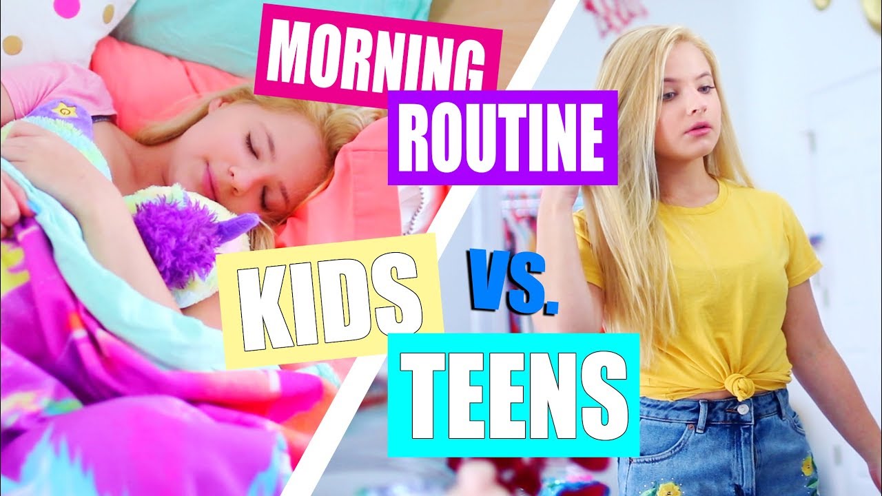 Kid vs. Teen Morning Routine for School!