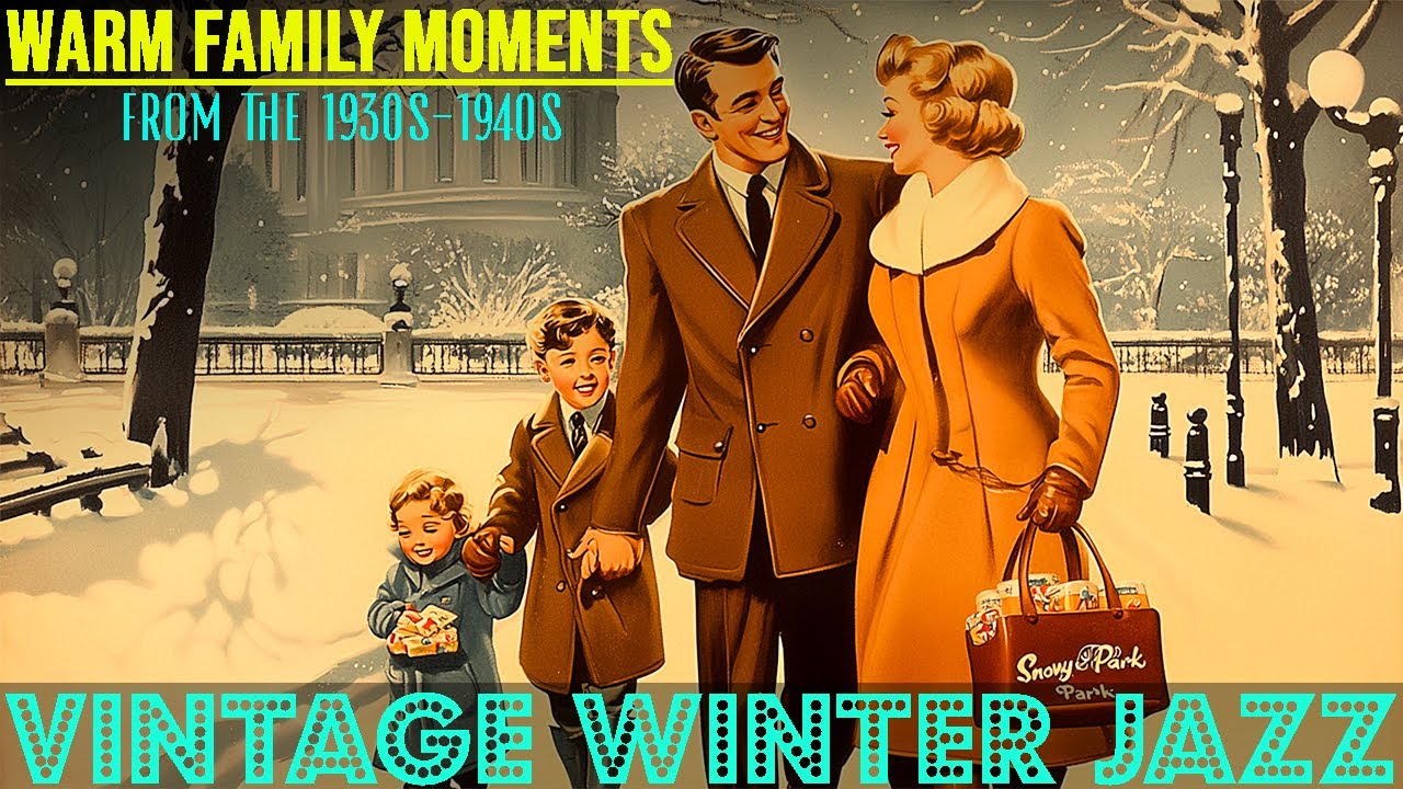 Vintage Winter Jazz ❄️ | Warm Family Moments from the 1930s-1940s