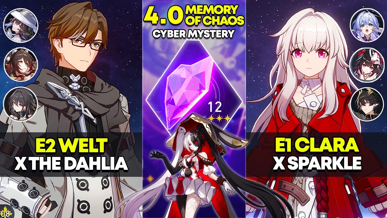 E2 Welt x The Dahlia & E1 Clara x Sparkle | Memory of Chaos 12 | Honkai Star Rail 4.0