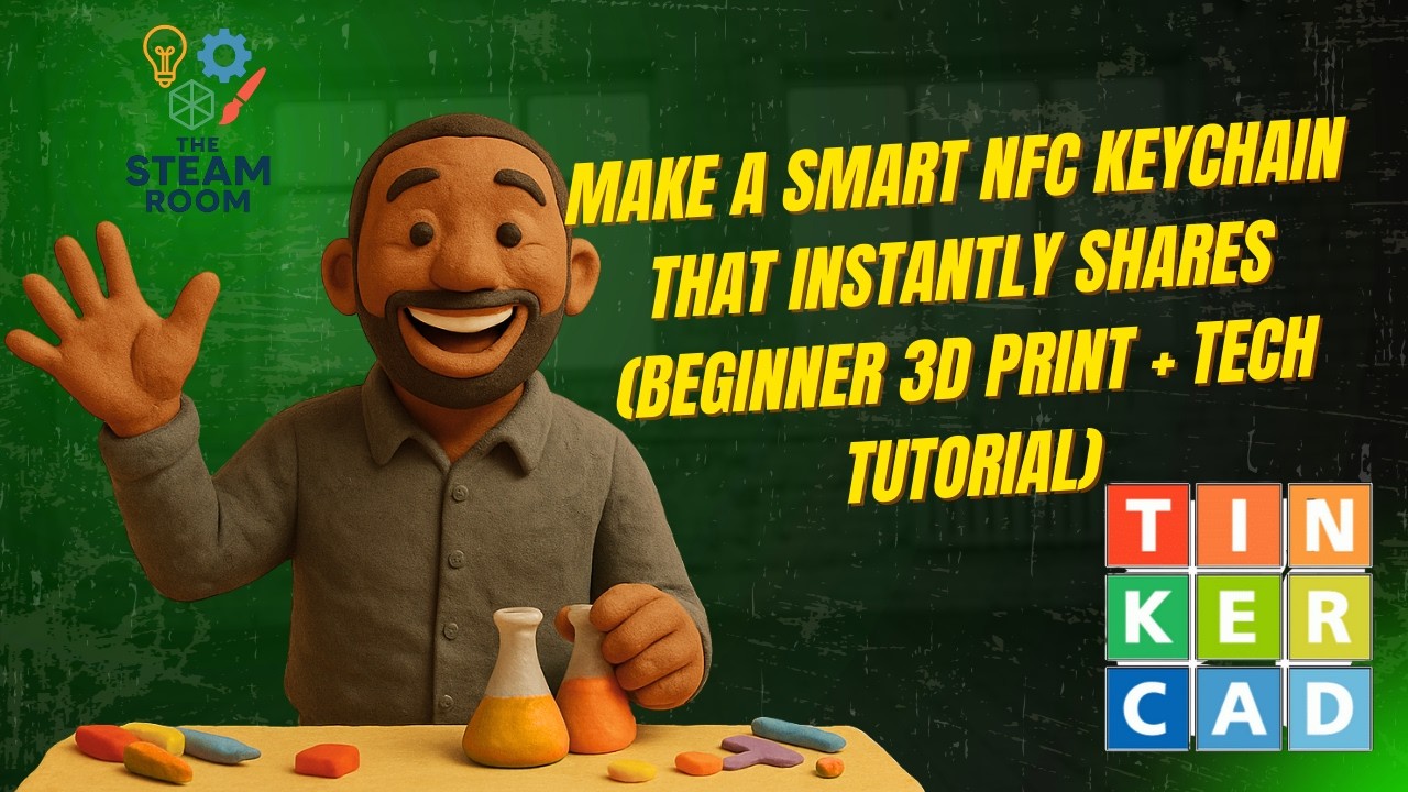 Make a Smart NFC Keychain That Instantly Shares Your Info (Beginner 3D Print + Tech Tutorial)