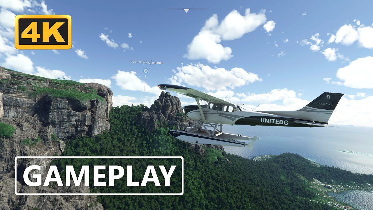 Relaxing Flight Over Bora Bora on Xbox Series X | Microsoft Flight Simulator 4K