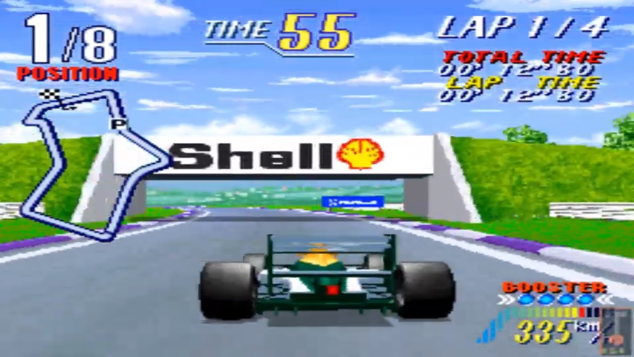 F-1 Grand Prix Star II - Jaleco Driving Games Hardware - Great Britain Course - 