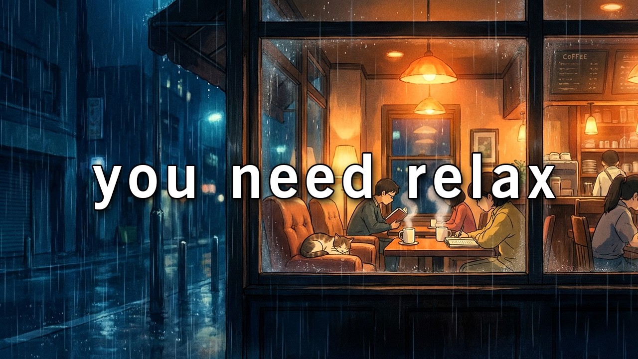 Ghibli Rainy Night ☕ Music for Deep Sleep 🌧️ lofi hip hop - lofi songs | sleep / relax
