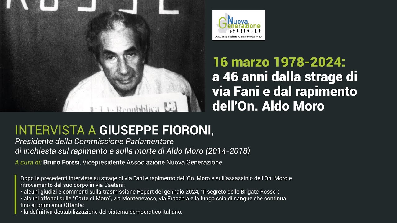 Intervista Giuseppe Fioroni | 46° anniversario della strage di Via Fani e del rapimento di Aldo Moro