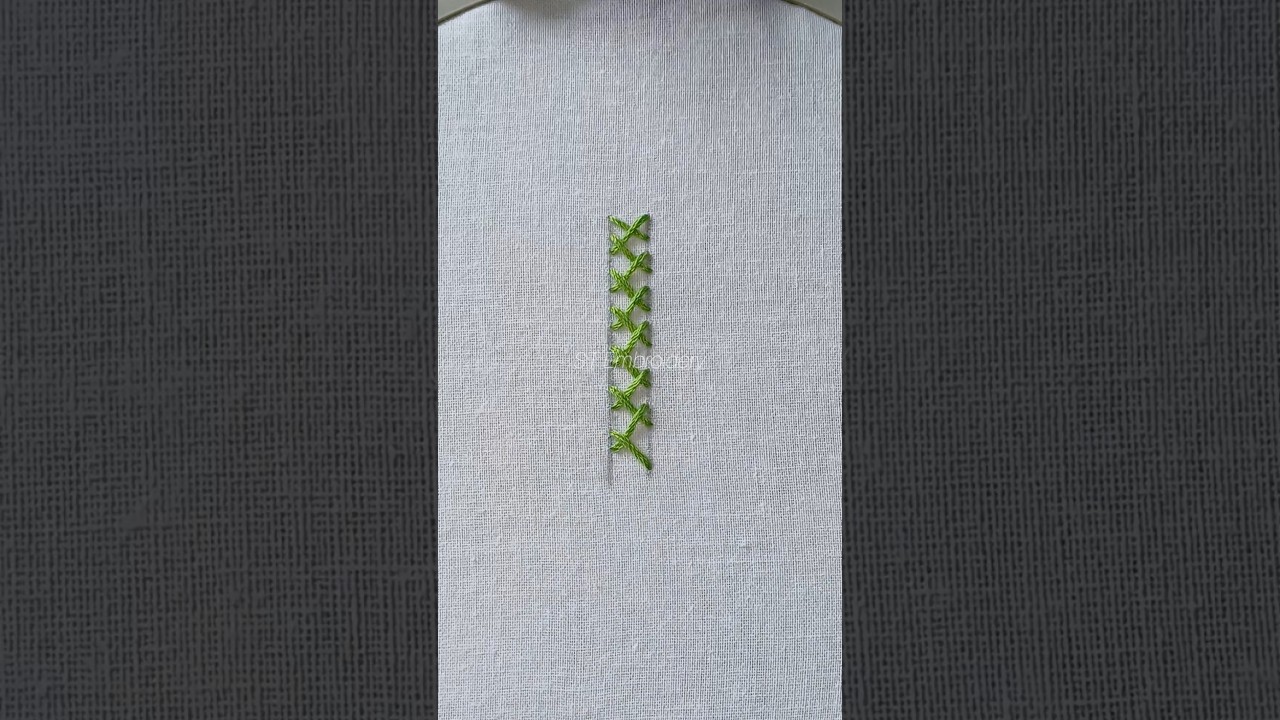 Herringbone stitch tutorial 