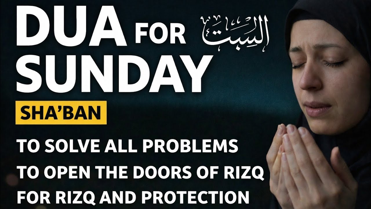 SUNDAY DUA | To Open: The Door of Rizq, Remove Hardships & Worries