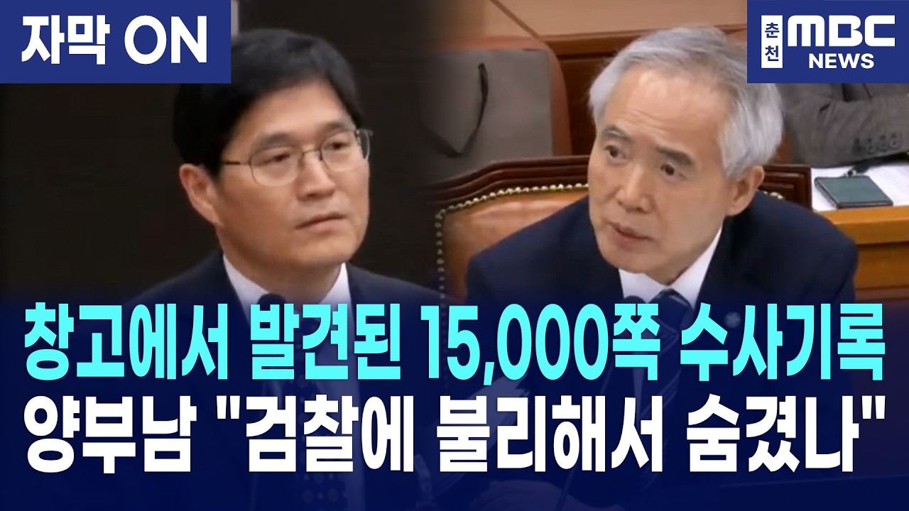 [자막] 대북송금 사건 수사기록, 양부남 의원, 수원지검 '기록 은폐' 의혹 정조