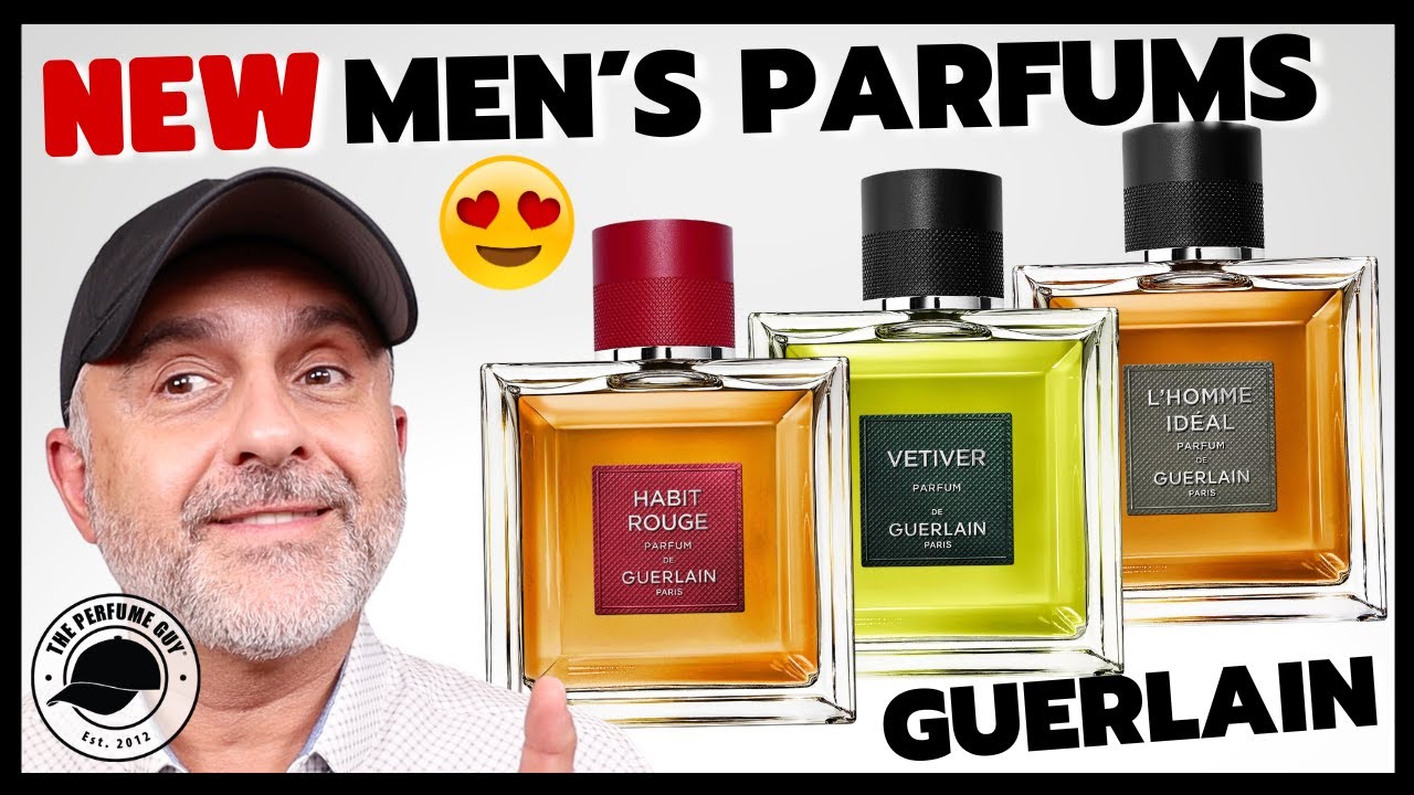New GUERLAIN MEN'S PARFUMS Review | Habit Rouge Parfum, L'Homme Ideal Parfum + Vetiver Parfum
